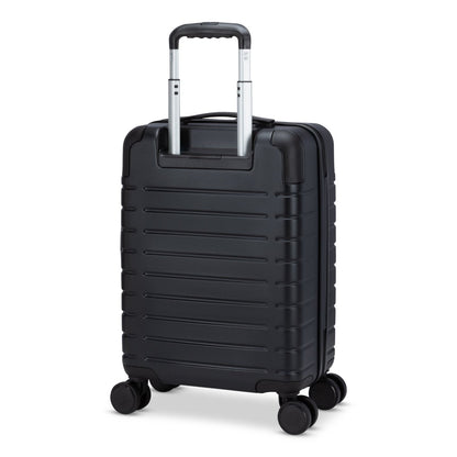 Travelite Epicure 19" Hardside Spinner Carry-on, black, back angled view