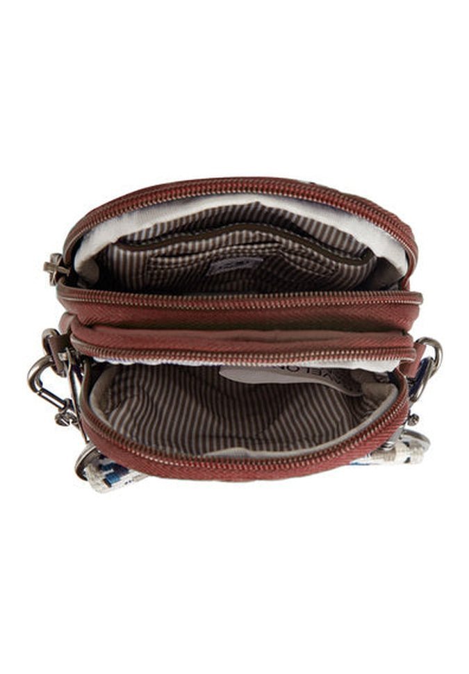 Travelon Boho Anti-Theft Two Compartment Phone Crossbody