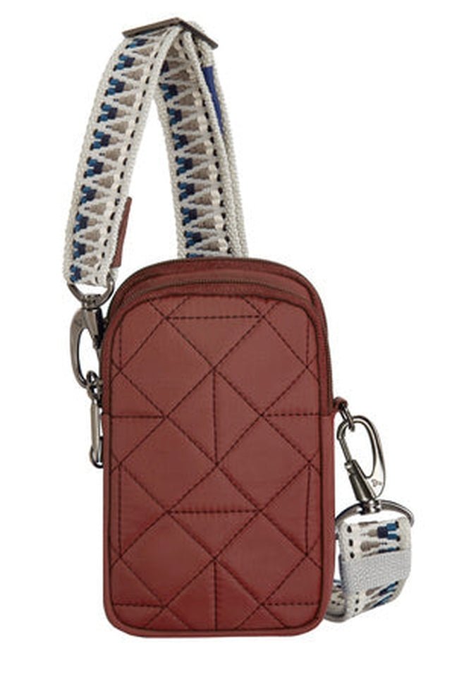 Travelon Boho Anti-Theft Two Compartment Phone Crossbody