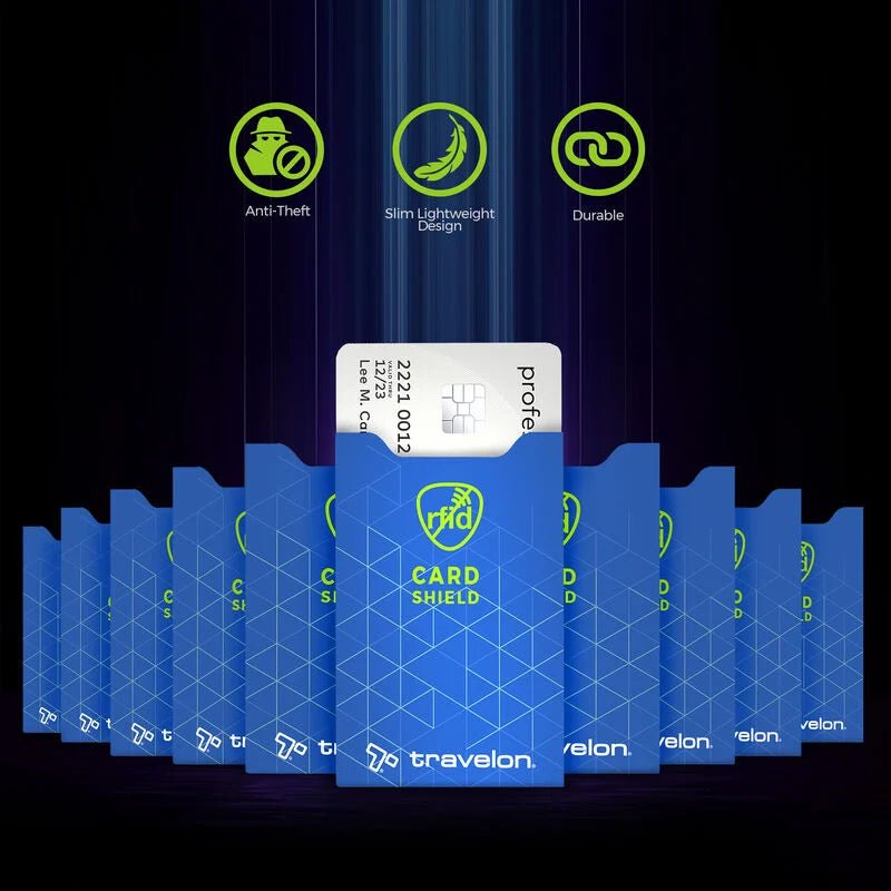 Travelon Set of 10 RFID Blocking Card Sleeves
