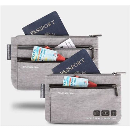 Travelon World Travel Essentials Set of 2 Organizers