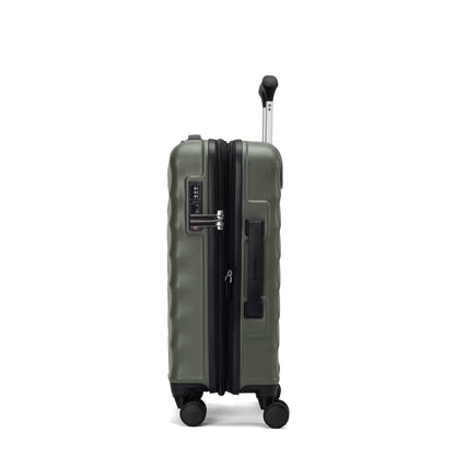 Travelpro Maxlite Air V2 Compact Carry-on Hardside Spinner in dark green, with four wheels and telescopic handle.