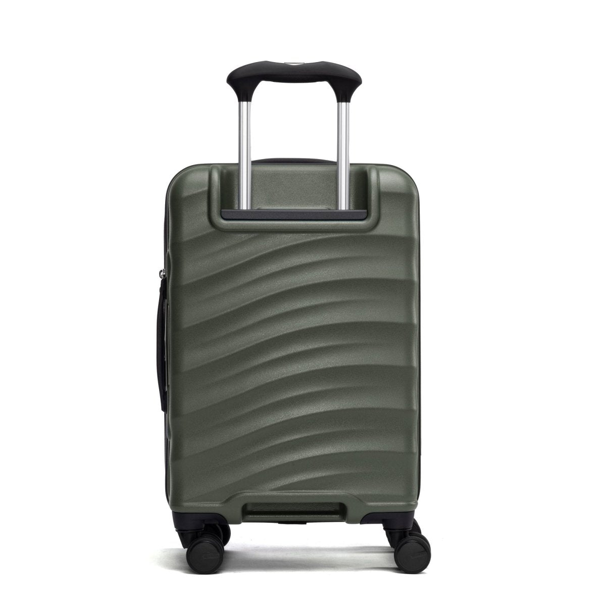 Travelpro® Maxlite® Air V2 Compact olive green hardside carry-on spinner with 4 wheels, front view.