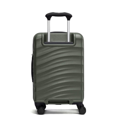 Travelpro® Maxlite® Air V2 Compact olive green hardside carry-on spinner with 4 wheels, front view.