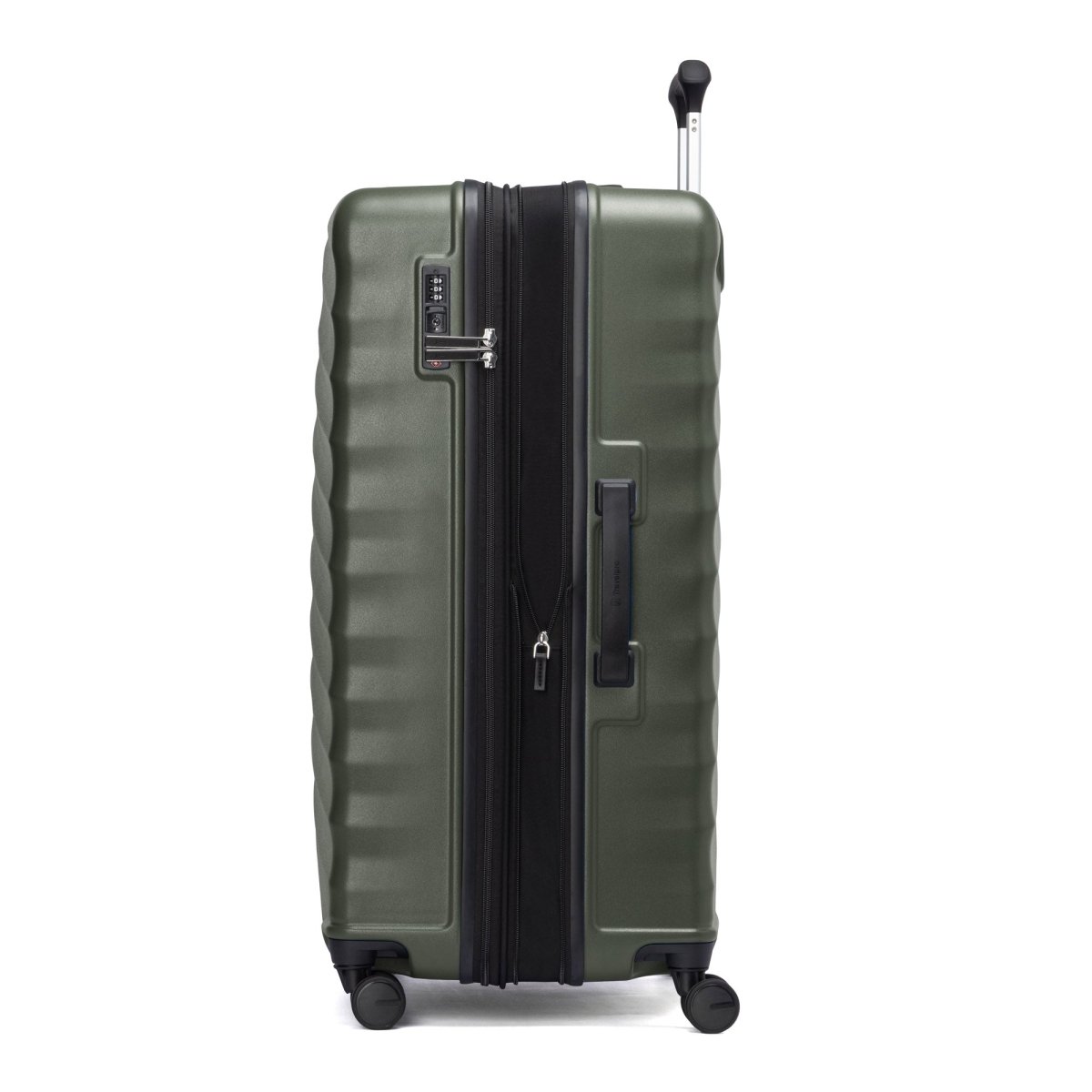 Travelpro® Maxlite® Air V2 Large black hardside spinner with four wheels and telescopic handle.