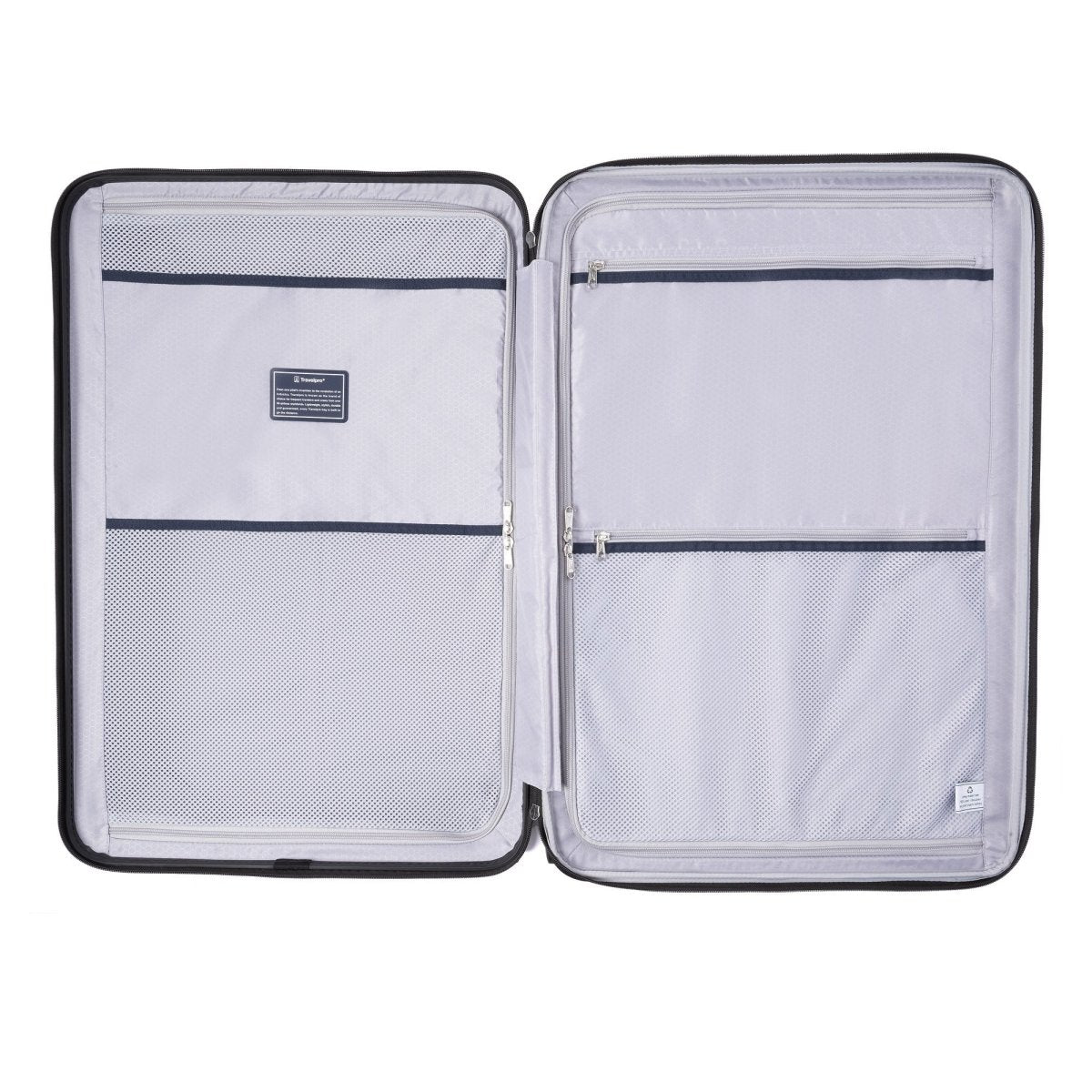 Travelpro® Maxlite® Air V2 Large Check-in Hardside Spinner, with mesh and zip pockets, shown on white.