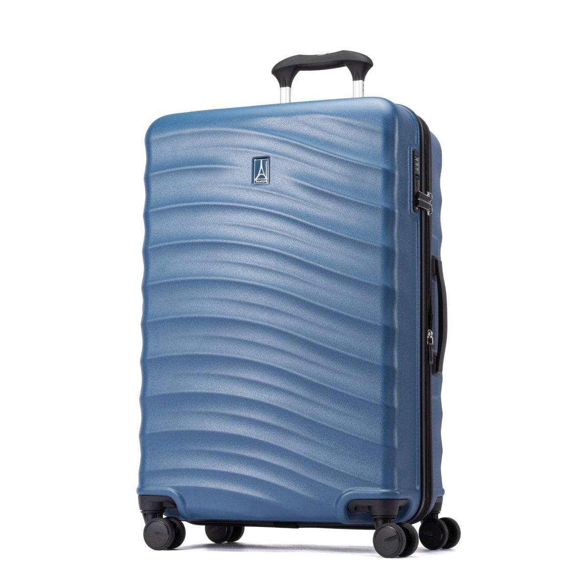 Travelpro Maxlite Air V2 Medium Hardside Spinner: lightweight blue check-in with 4 wheels & telescopic handle.