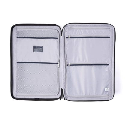 Travelpro® Maxlite® Air V2 Medium Check-in Spinner with grey interior, mesh pockets, and zip compartments.