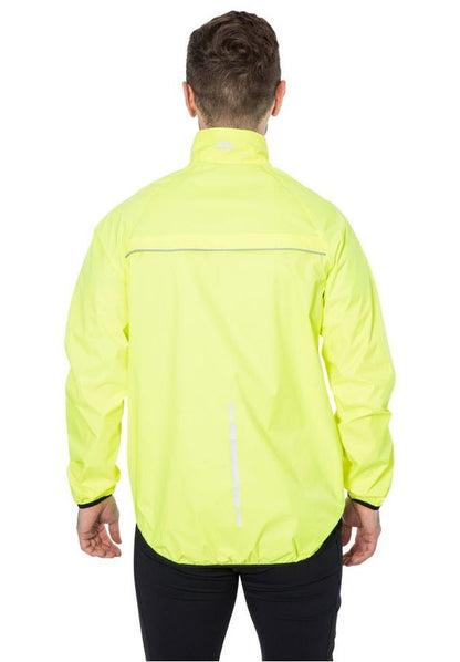 Trespass Retract Men's Hi-Vis Waterproof Packaway Jacket