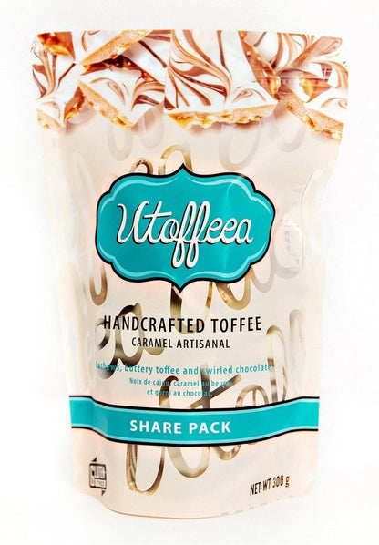 Utoffeea Handcrafted Toffee 300g Share Pack - 2 Flavours Available