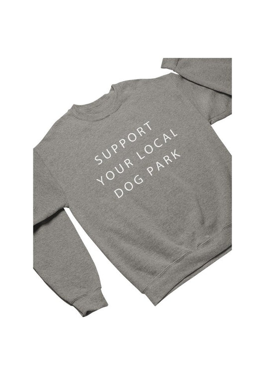 Product Image – We Heart Winnipeg Dog Park Crewneck - Sizes XS, S or L only. ONLINE ONLY