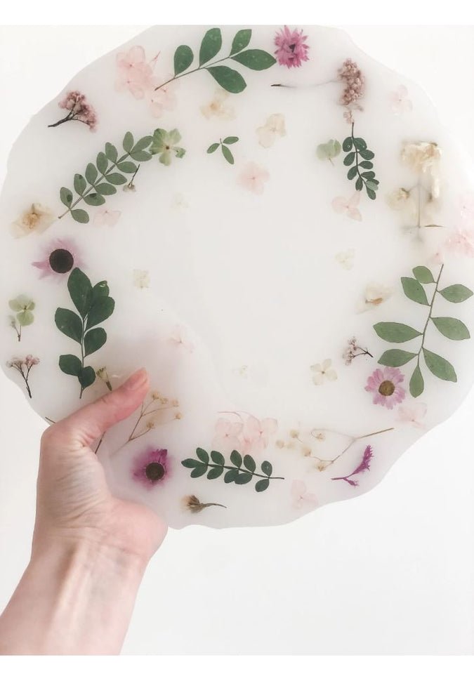 Wilde Fleur Co. Flower Resin Tray