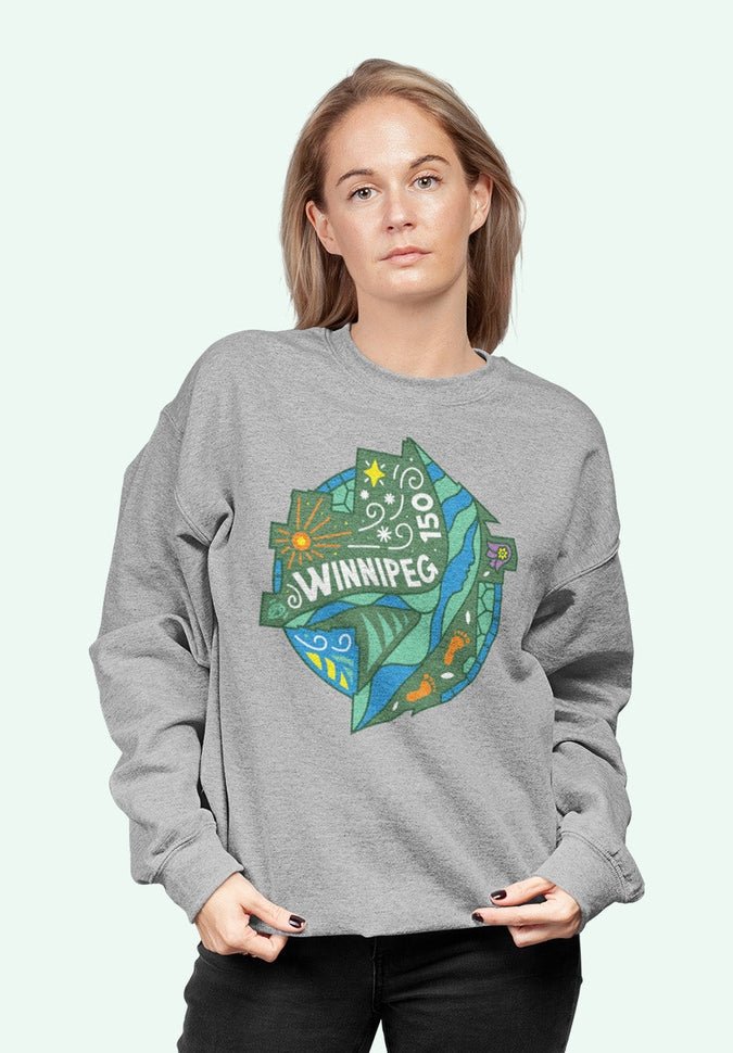 Winnipeg 150 Adult Unisex Crew Sweatshirt