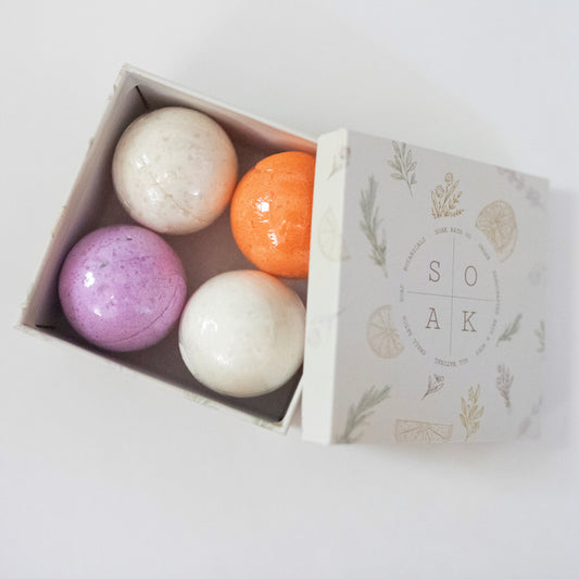 Product Image – SOAK Bath Co. Mini Bath Bomb Gift Box