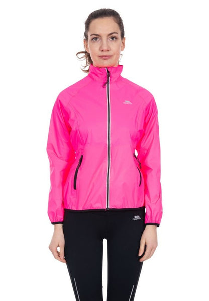 Trespass Beaming Women's Hi-Vis Waterproof Packaway Jacket