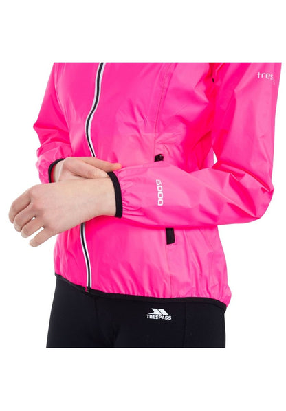 Trespass Beaming Women's Hi-Vis Waterproof Packaway Jacket