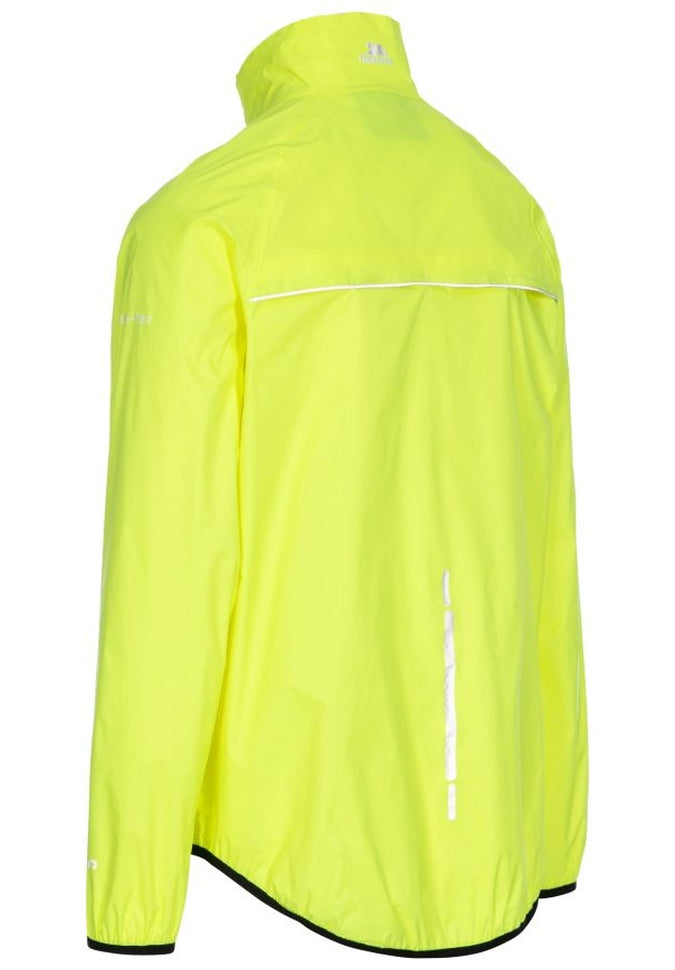 Trespass Retract Men's Hi-Vis Waterproof Packaway Jacket