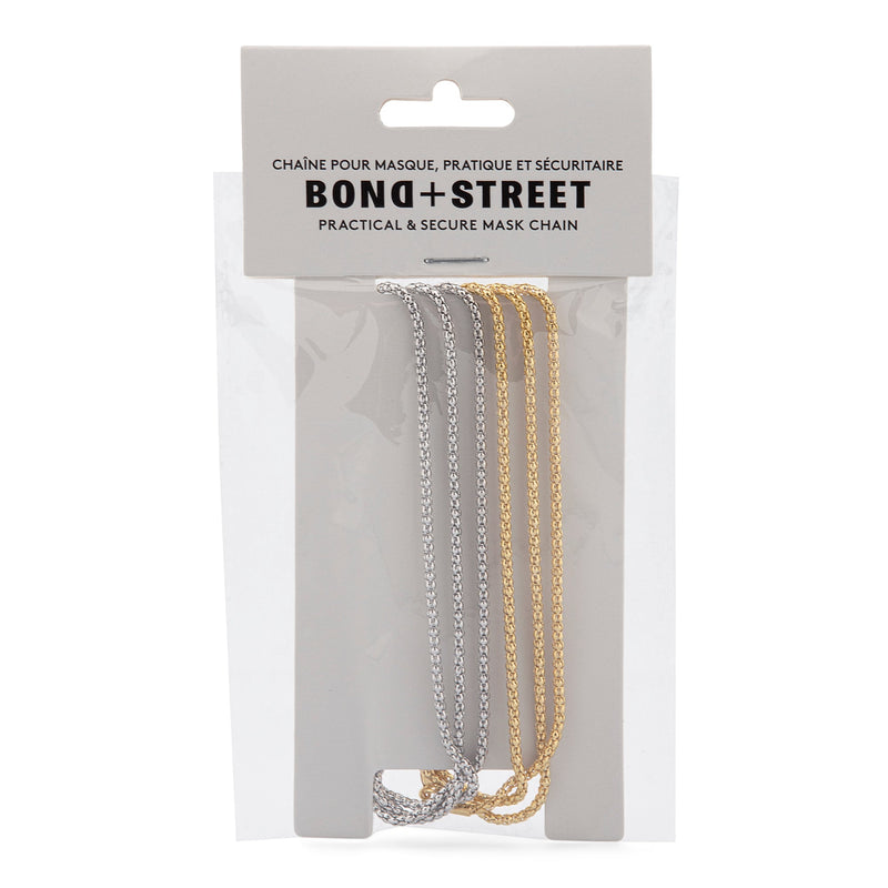 BugattiBondstreet Mask Chains 2 Pack - Gold & SilverMask Chains1013353