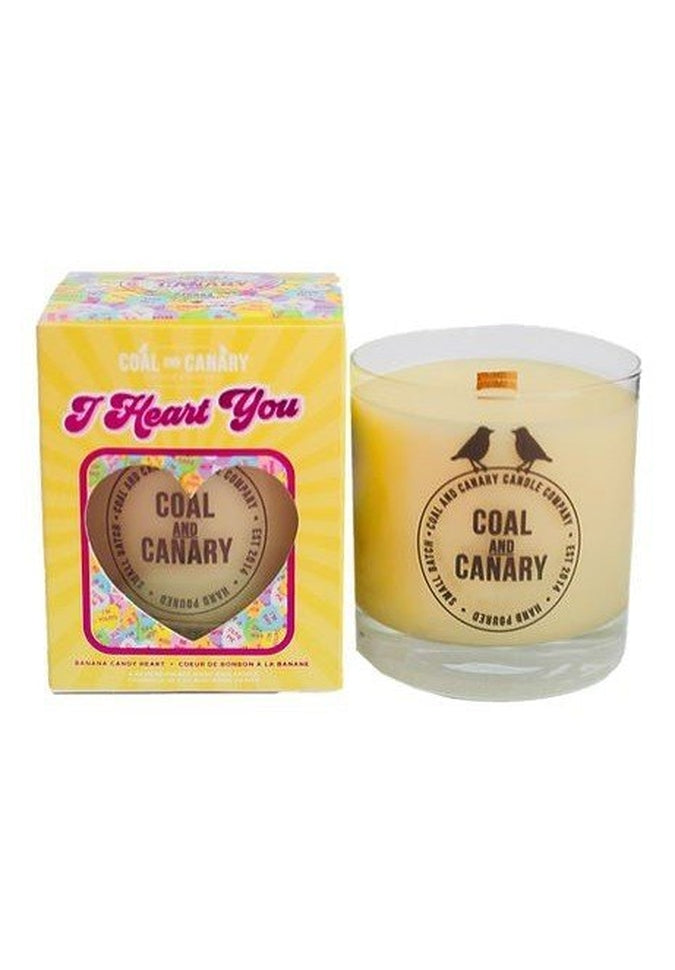 Coal and Canary Candles - Candy Hearts CollectionCandleI Heart You