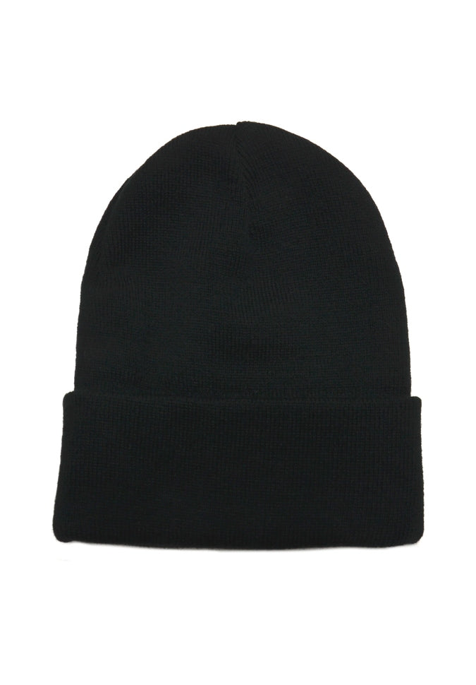 Crown CapCrown Cap Black Rib-Knit Acrylic Toque1017340