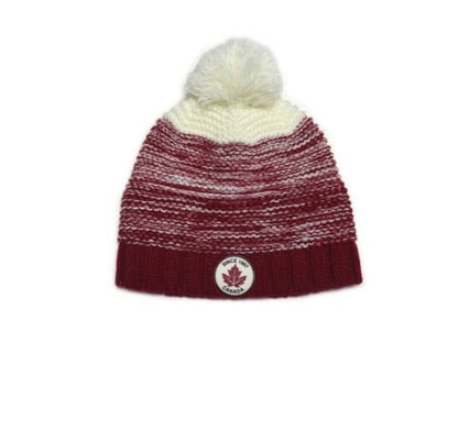 Crown Cap Canada Beanie with PomHatsWine