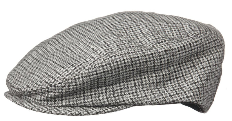 Crown CapCrown Cap Wool-Blend Flat Cap Ivy Grey HoundsHat1019308