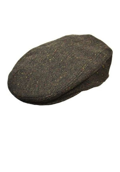 Crown Cap Wool Blend Flat Cap IvyHatsMedium