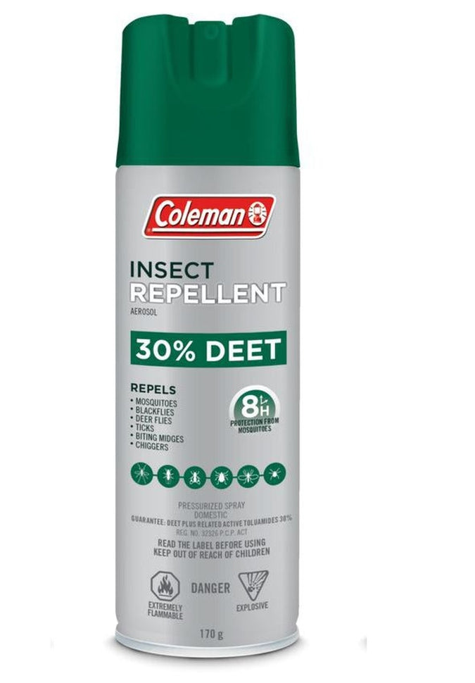 Coleman Insect Repellent - Aerosol 30% DEET 170gSkin Insect Repellent