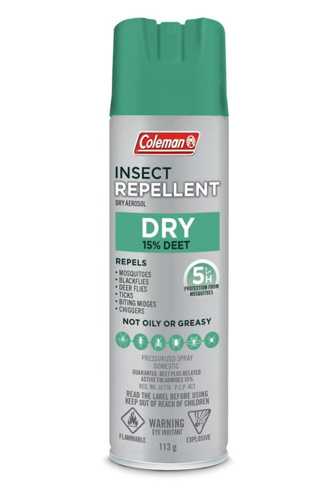 Coleman Insect Repellent - Dry Aerosol 15% DEETSkin Insect Repellent