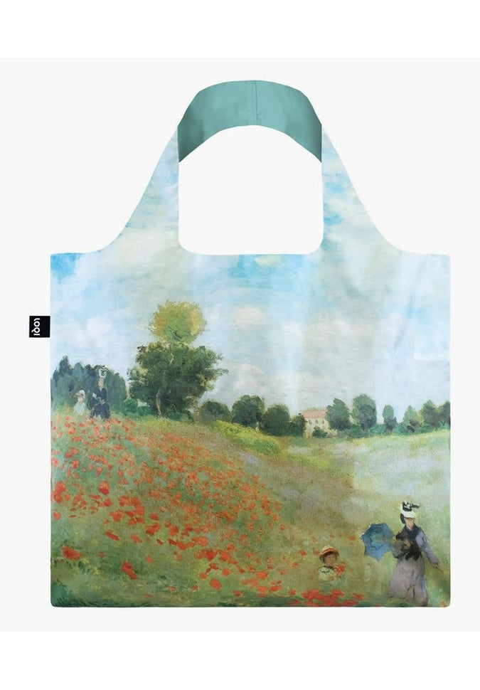 LOQI Reusable Tote - 26 PrintsTote BagClaude Monet Wild Poppies