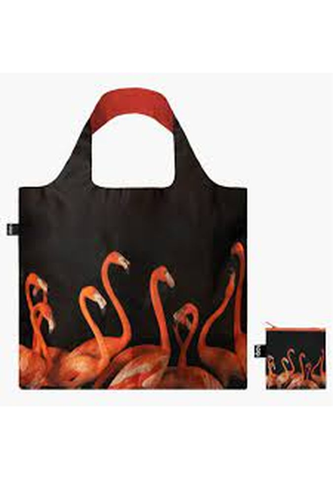 LOQI Reusable Tote - 13 Prints - ClearanceTote BagNational Geographic Flamingos