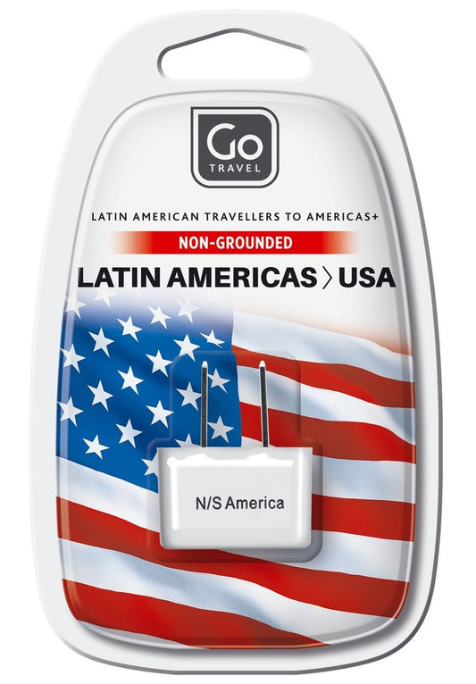 Product Image – Go Travel Latin America to America Non Grounded AdaptorAdapters