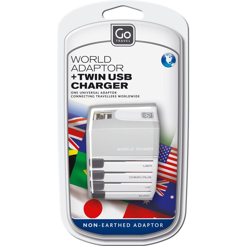 Go TravelGo Travel - World Adaptor & Twin USB ChargerAdapters1017903
