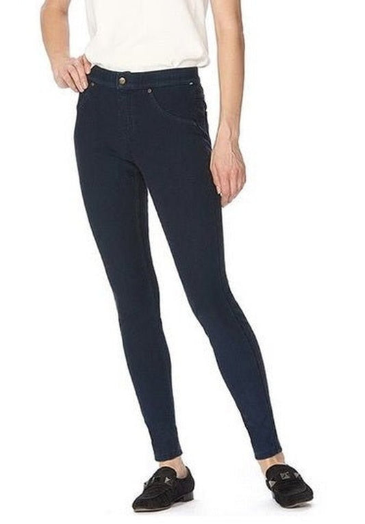 Product Image – HUE Ultra Soft Fleece Lined Denim LeggingsPantsInk BlueMedium
