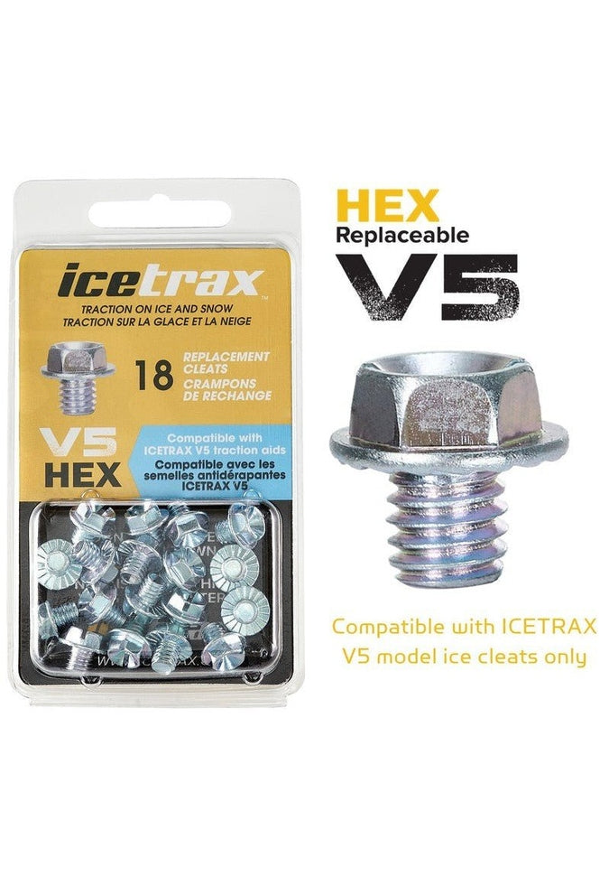 Icetrax Hex Replacement Spikes for V5 Ice CleatsIceTrax