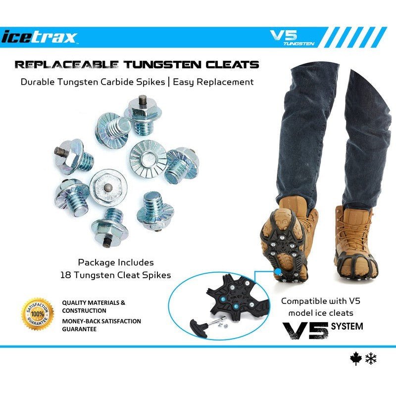 Icetrax Tungsten Replacement Spikes For V5 Ice CleatsIceTrax