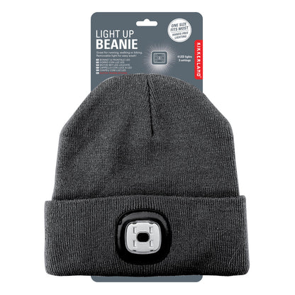 Kikkerland Grey Light Up BeanieHat