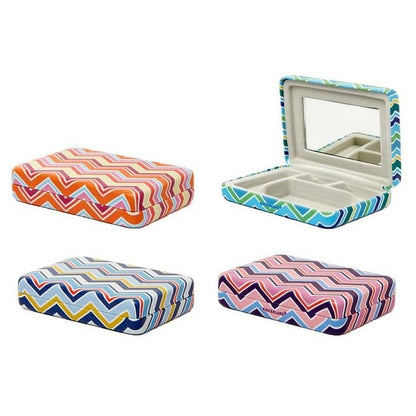 Kikkerland Plaid Travel Jewelry CaseJewellery CaseStriped