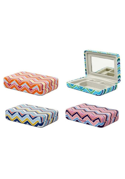 Kikkerland Plaid Travel Jewelry CaseJewellery CaseStriped