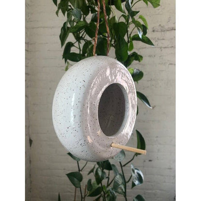 Lot.Ceramics Bird Feeder - ONLINE ONLYGiftWhite Speckled