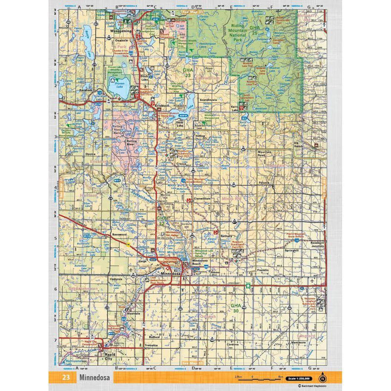 Map ArtBackroad Mapbooks - Manitoba 3rd EditionMap1017288