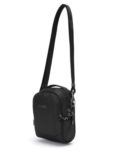 PacSafe Metrosafe LS100 Anti-Theft Econyl® Crossbody Bag - Black