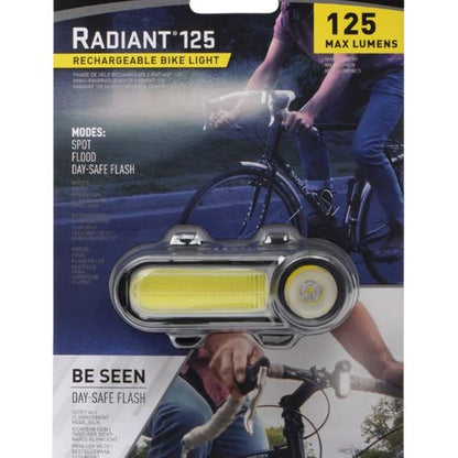 Nite Ize Radiant 125 Rechargeable Bike Light White HeadlightBicycle Accessories