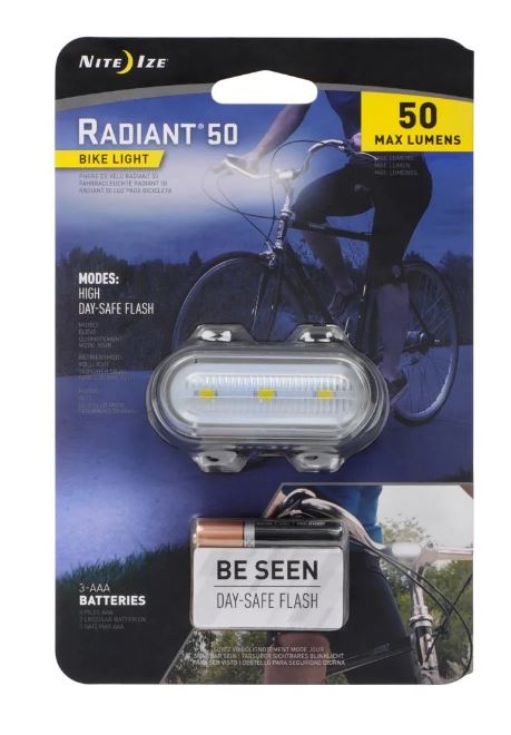 Nite Ize Radiant 50 Bike LightBicycle LightWhite - Headlight