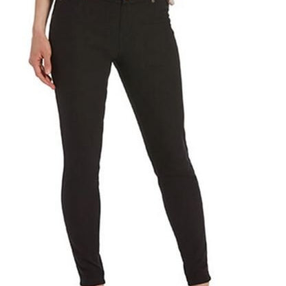 HUE Ultra Soft Fleece Lined Denim LeggingsPantsBlackMedium