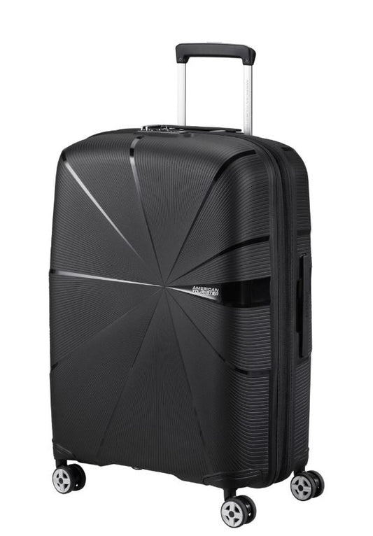 Product Image – American Tourister StarVibe Medium SpinnerLuggageBlack