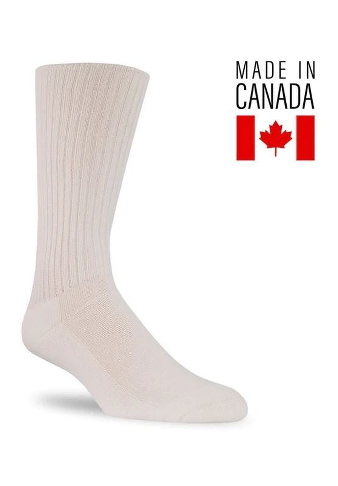 J.B. Field's - 98% Cotton Cushion Diabetic SocksSocksWhiteMedium