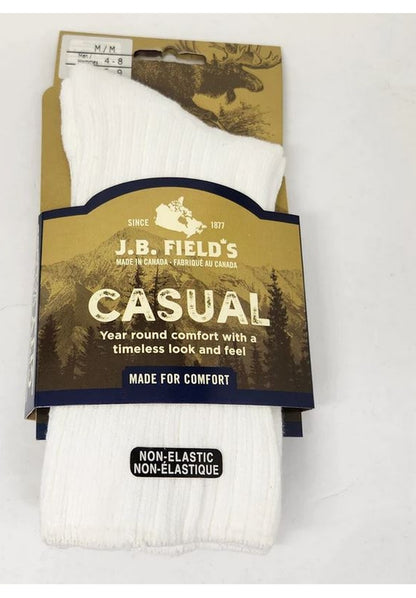 J.B. Field's - 98% Cotton Cushion Diabetic SocksSocksBlackMedium