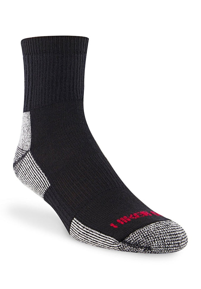 J.B. Field's - "Hiker GX" 74% Merino Wool Low - Cut SocksocksSolid BlackMedium